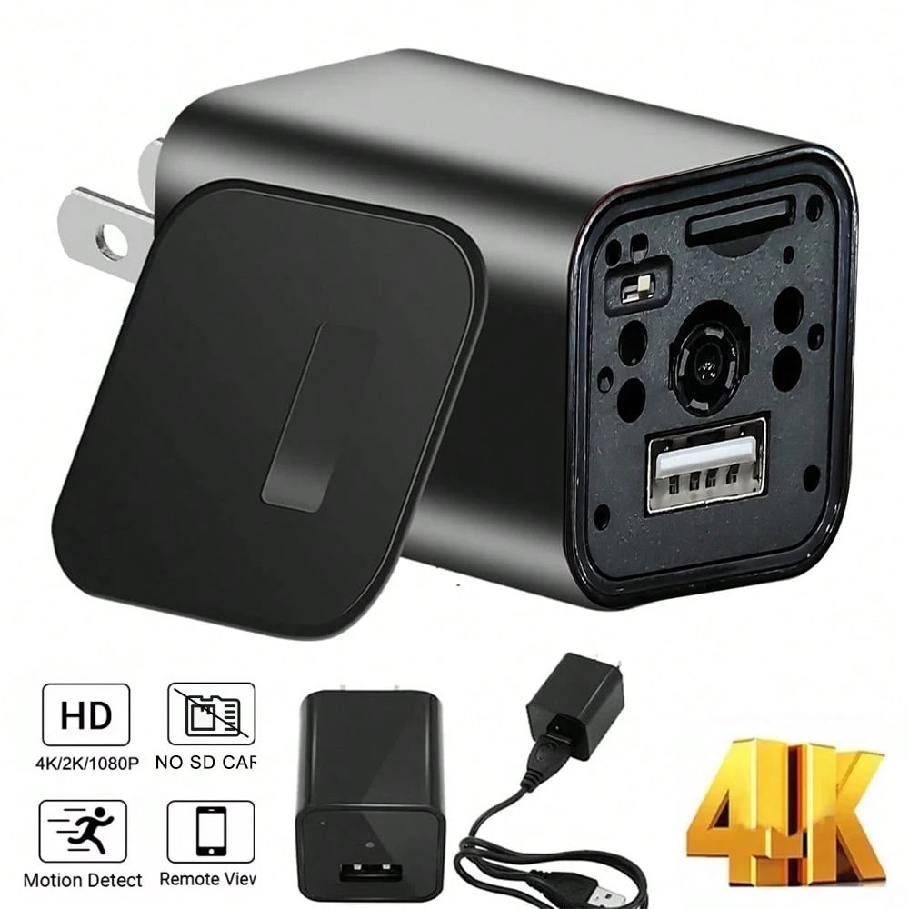 【พร้อมส่งจากไทย  】กล้องวงจรปิดจิ๋วไร้สาย WIFI กล้องไร้สาย กล้องวงจรปิด 4k ไม่เห็นแม้แต่เลนส์กล้อง