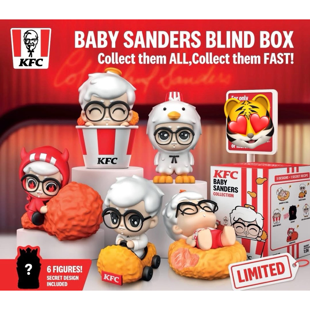 KFC กล่องจุ่มผู้พัน  KFC Baby Sanders Collection เบบี้แซนเดอร์ส สินค้าพรีเมี่ยมเคเอฟซี 2025