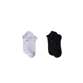 Mc JEANS ถุงเท้าข้อสั้น สำหรับ Unisex แพ็ค 2 คู่ สีขาว และสีดำ M12Z022 เนื้อผ้าคุณภาพดี นุ่ม ใส่สบายไม่อับชื้น