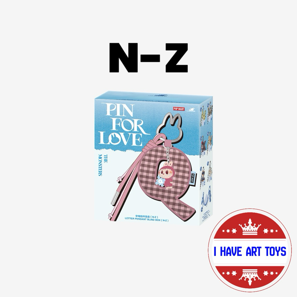 [พร้อมส่ง ใช้ส่วนลดร้านโค้ดคุ้ม] พวงกุญเเจ THE MONSTERS Pin for Love Series Letter N-Z (เเบบจุ่มเเละแกะเช็คตัวอักษร)
