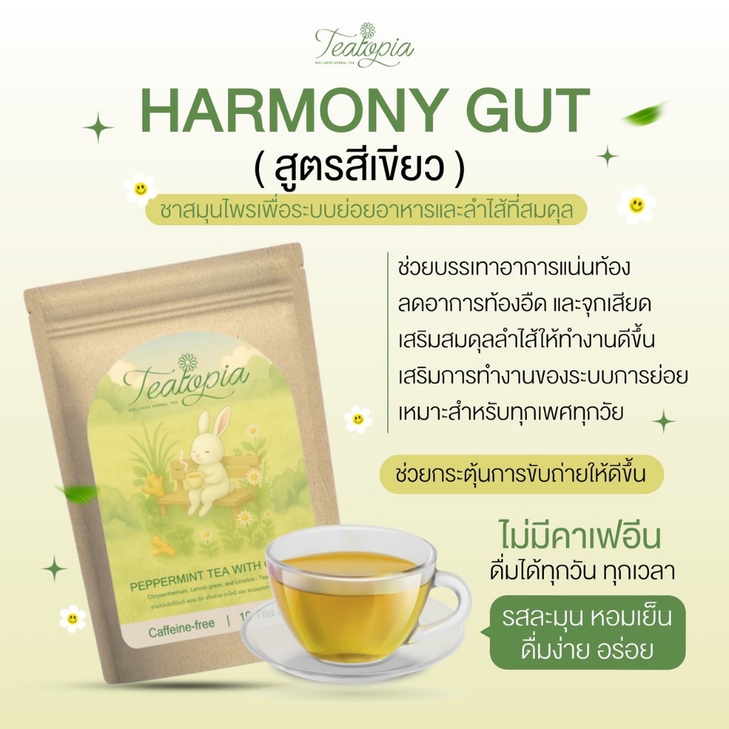 Harmony Gut - ชาขับลม ช่วยย่อย