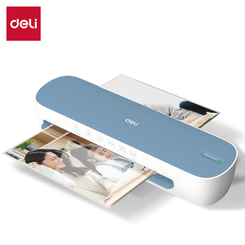 Deli เครื่องเคลือบบัตร เครื่องเคลือบเอกสาร A4 / A5 300 มม./นาที ร้อนเร็วใน 5 นาที Laminator