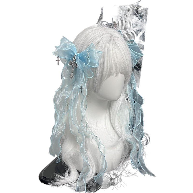 กิ๊บติดผมหางม้าคู่ กิ๊บโบว์ยาว โบว์ติดผมสวยๆ สำหรับคอสเพลย์ พร้อมส่งจากไทย - รูปที่ 5