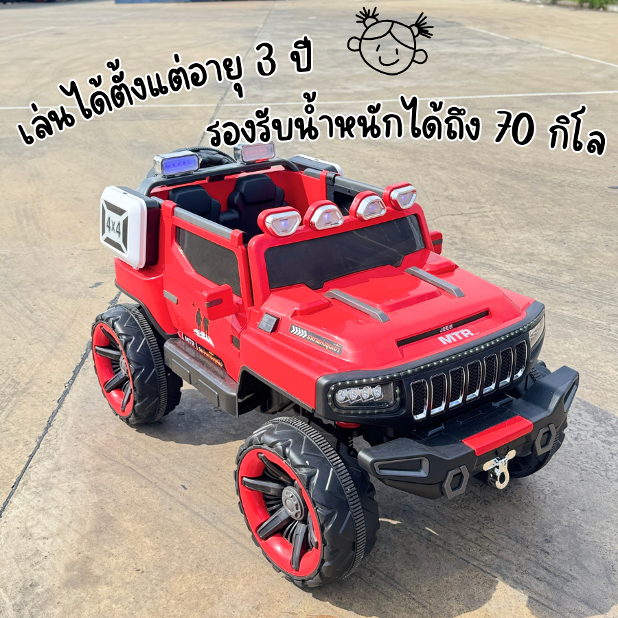 Children toy รถแบตเตอรี่เด็ก รถออฟโรดทรงสปอร์ต 4 มอเตอร์ วิ่งได้ทุกพื้นผิว แรงไม่ตก No.3985 ราคา ถูกที่สุด ดีลบีเคเค แกลเลอรีภาพที่ 5