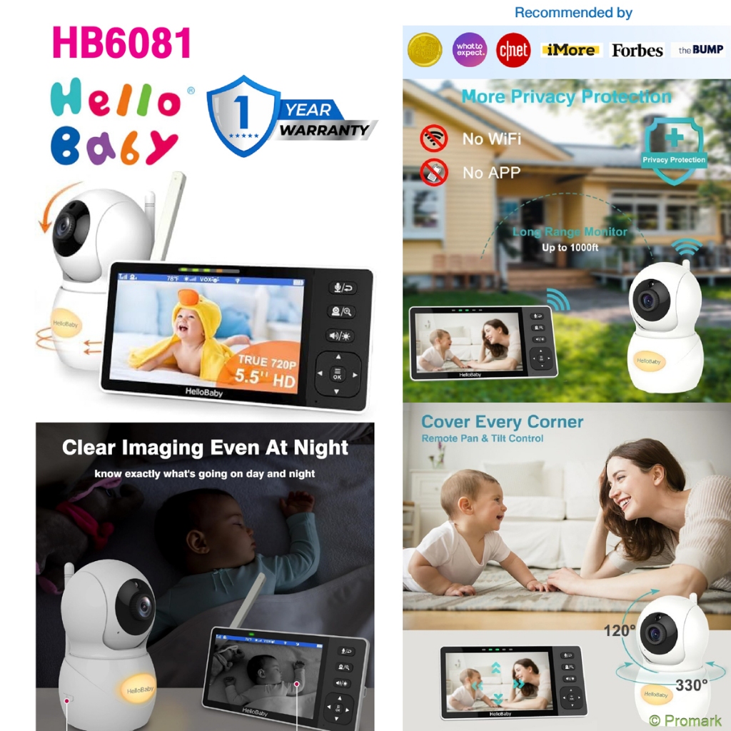 (ประกัน 1ปี) Vtech Leapfrog Baby Monitor Camera กล้องเบบี้ มอนิเตอร์ จอ LCD Direct Connect (No-Wifi) ราคา ถูกที่สุด ดีลบีเคเค แกลเลอรีภาพที่ 8
