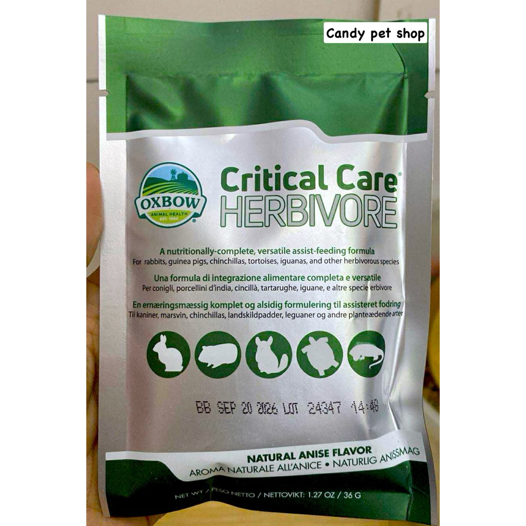 Oxbow Critical Care 36g.