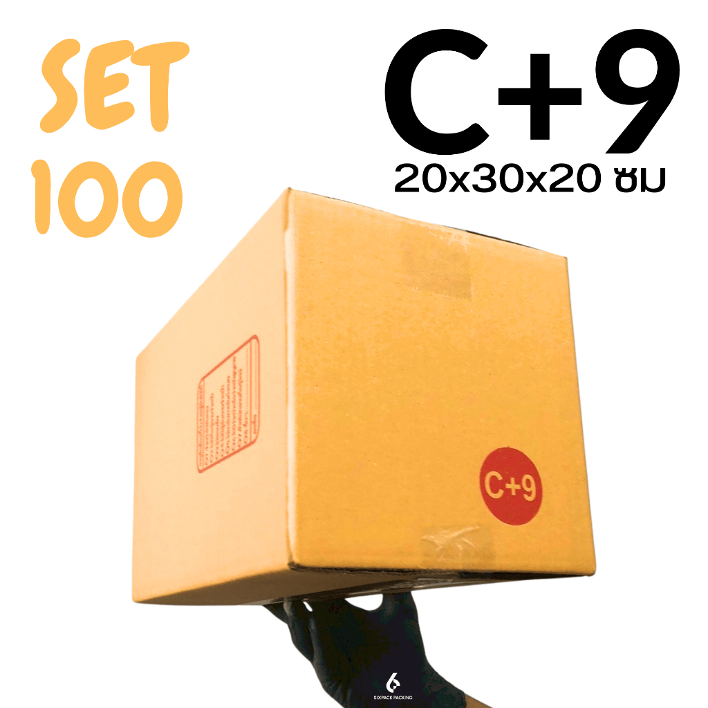 (SET 100 ใบ) กล่อง C+9 กล่องไปรษณีย์ กล่องพัสดุ