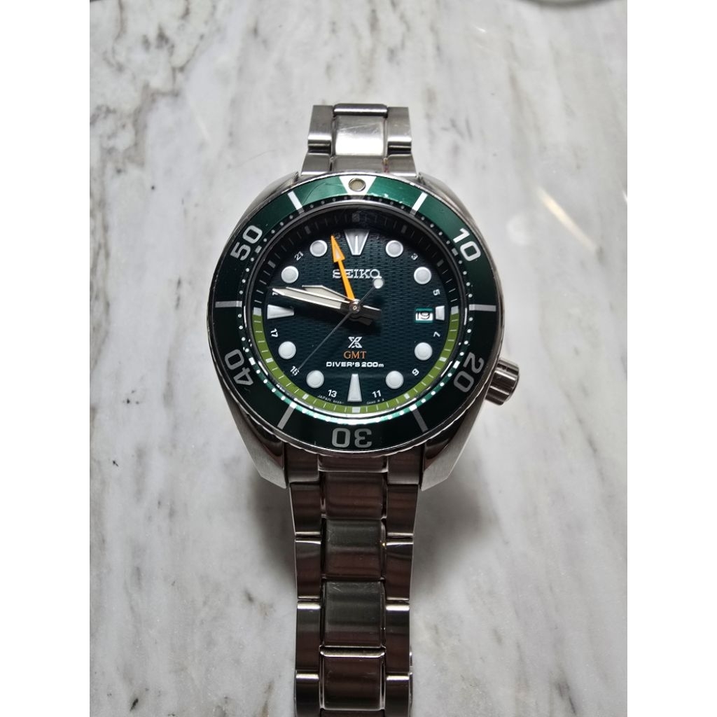 นาฬิกา SEIKO SUMO Solar GMT New caliber 5K65 Seiko first solar (GMT) รุ่น SFK003J1