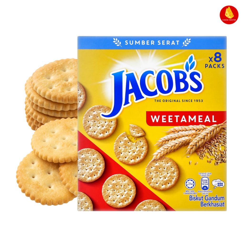แครเกอร์ Jacob's Weetmeal Cracker 144g แครกเกอร์ โฮลวีท