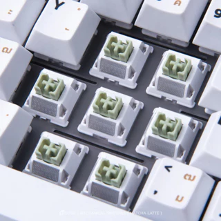 สวิตช์ (35 ตัว) Loga Chathai Nomyen Matcha Nomsod Mechanical Keyboard Switch 35pcs สวิตช์คีย์บอร์ด ชาไทย นมเย็น by UTECH