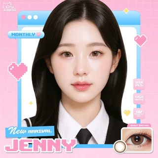 คอนแทคเลนส์[กลาง] Jenny Light Brown / Brown / Gray (Kitty Kawaii) ☁️ มี อย.ไทย