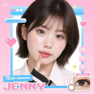 คอนแทคเลนส์🌈Jenny🌈 Brown / Light Brown / Gray (Kitty Kawaii) ขนาดกลาง 💖
