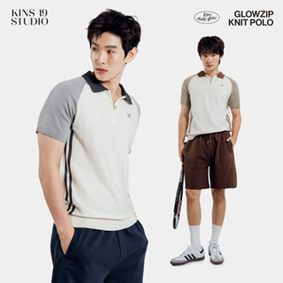 KINS 19 STUDIO |  GLOWZIP KNIT POLO เสื้อโปโลคินส์ [KN129]