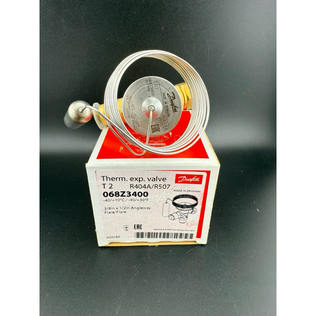 Danfoss Expansion Valve T2, Model: 068Z3400 (Made In Denmark),น้ำยาR-404a,R-507a,เอ็กแปน
