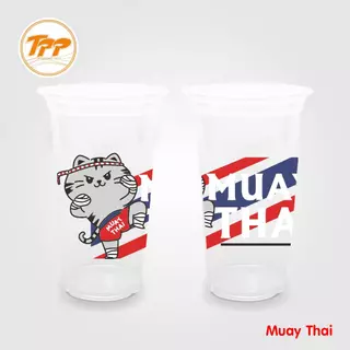 TPP (ยกลัง) แก้วพลาสติก 22oz เรียบ ซีรี่ส์ Thailand 1,000 ใบ PP ปาก 95