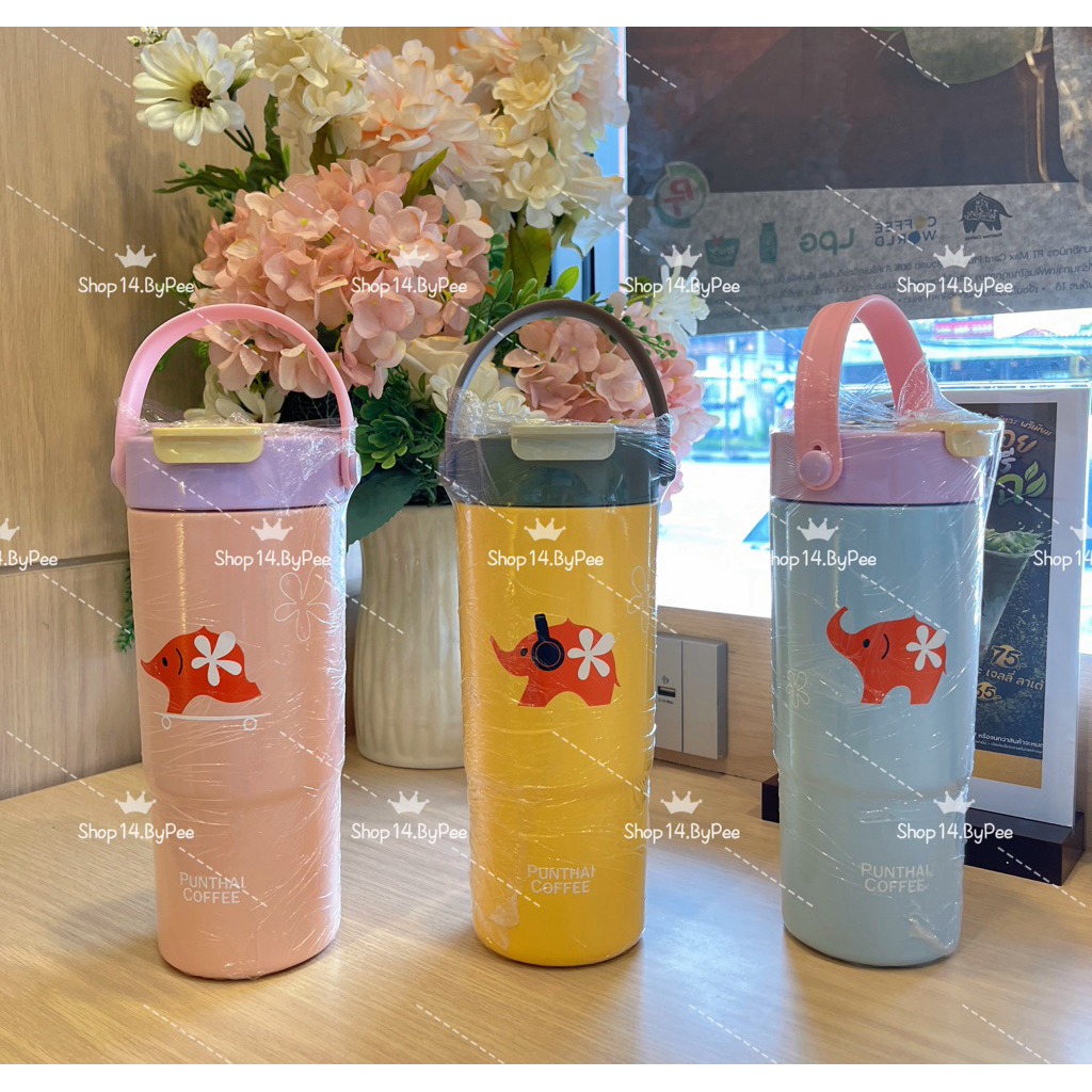 📌พร้อมส่ง📌แก้วเก็บความเย็น PUNTHAI รุ่นใหม่ล่าสุด ขนาด 650 ml. ของแท้