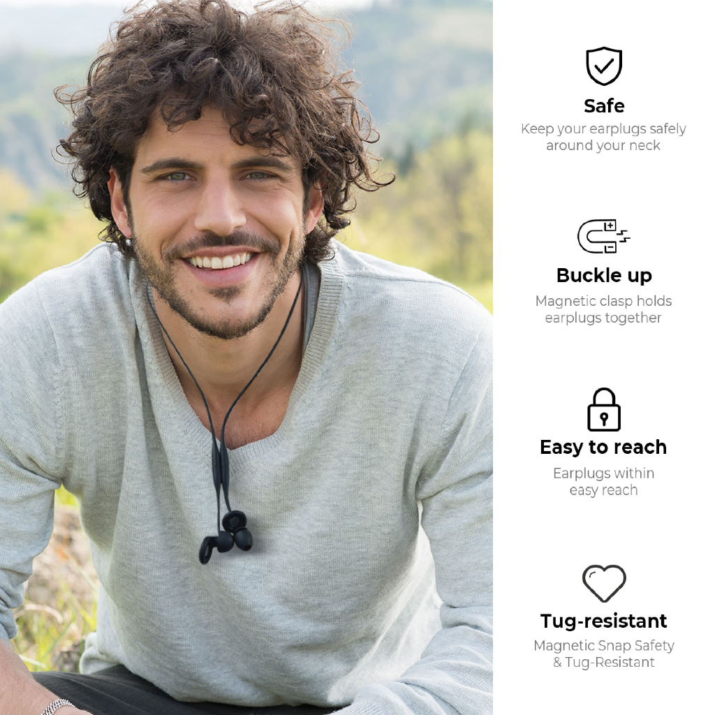Redsimba Magnetic Earplug Lanyard/Link สายคล้องที่อุดหู - รูปที่ 2