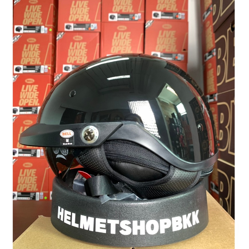 หมวกกันน็อค BELL PIT BOSS GLOSS BLACK ไซส์ M สินค้าใหม่ (มีตำหนิ) ไม่มีผลในด้านความปลอดภัย PGM09