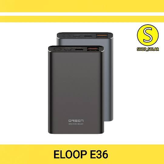 [ Eloop E36 ] Eloop E36 แบตสำรอง 12000mAh QC3.0 | PD 18W PowerBank ชาร์จเร็ว Fast Quick Charge