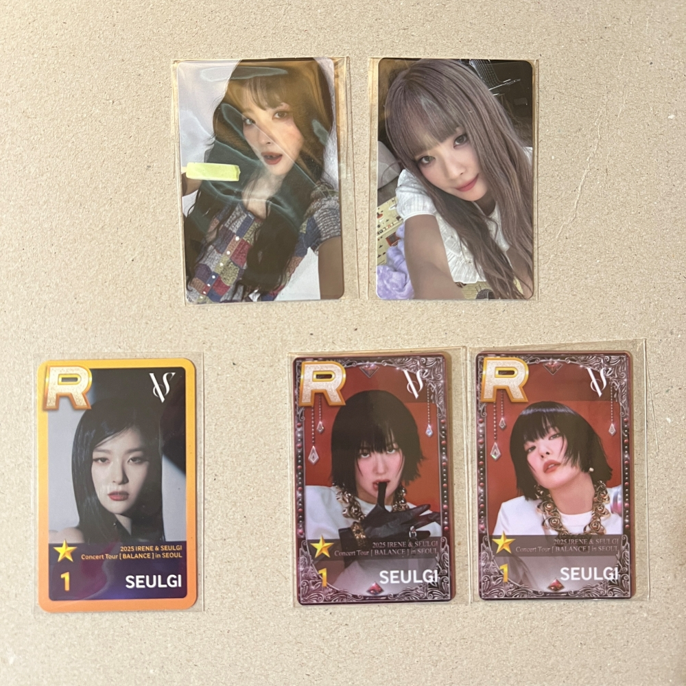 [พร้อมส่ง] Photocard Red Velvet Irene & Seulgi Balance concert ซึลกิ superstar smtown, lucky draw