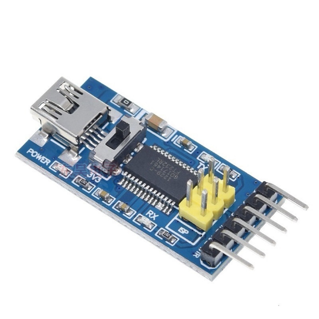 FT232RL USB to Serial 232 TTL Adapter Module โปรแกรมดาวน์โหลดพื้นฐาน USB to TTL FT232RL รองรับ 3.3V 