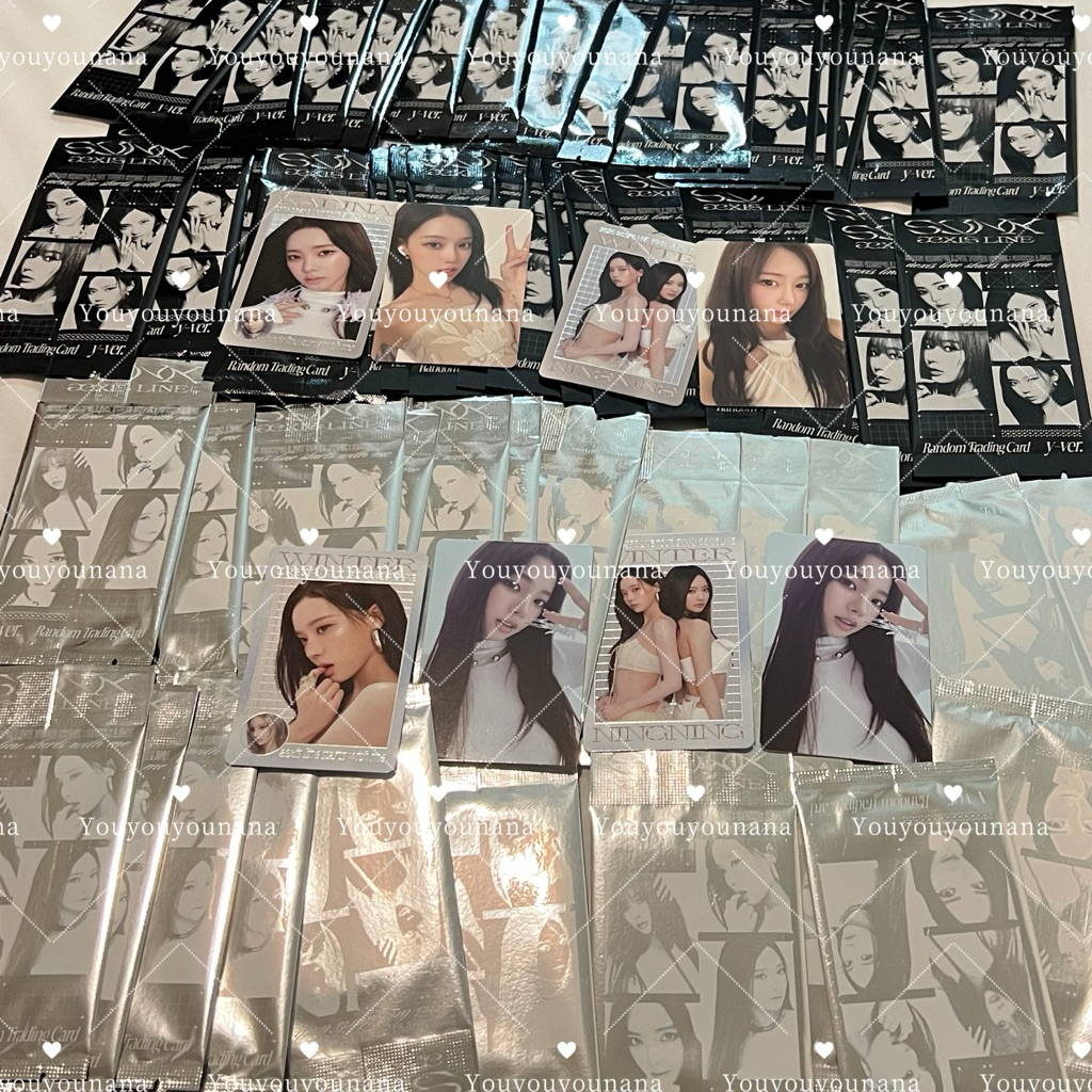 พร้อมส่ง 💜 aespa - aeXIS LINE 💜 RANDOM TRADING CARD ( X , Y VER. )