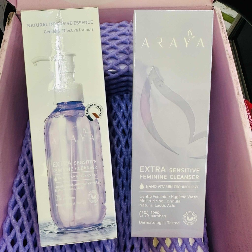 1 ขวด อารยา สบู่ อนามัย araya feminine extra sensitive wash lady care 200ml