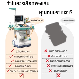 🚀ส่งไวจากไทย🚀ของเล่นคุณหมอ ชุดของเล่นคุณหมอ เด็ก ไม้กวาดของเล่น รถเข็นคุณหมอพร้อมอุปกรณ์