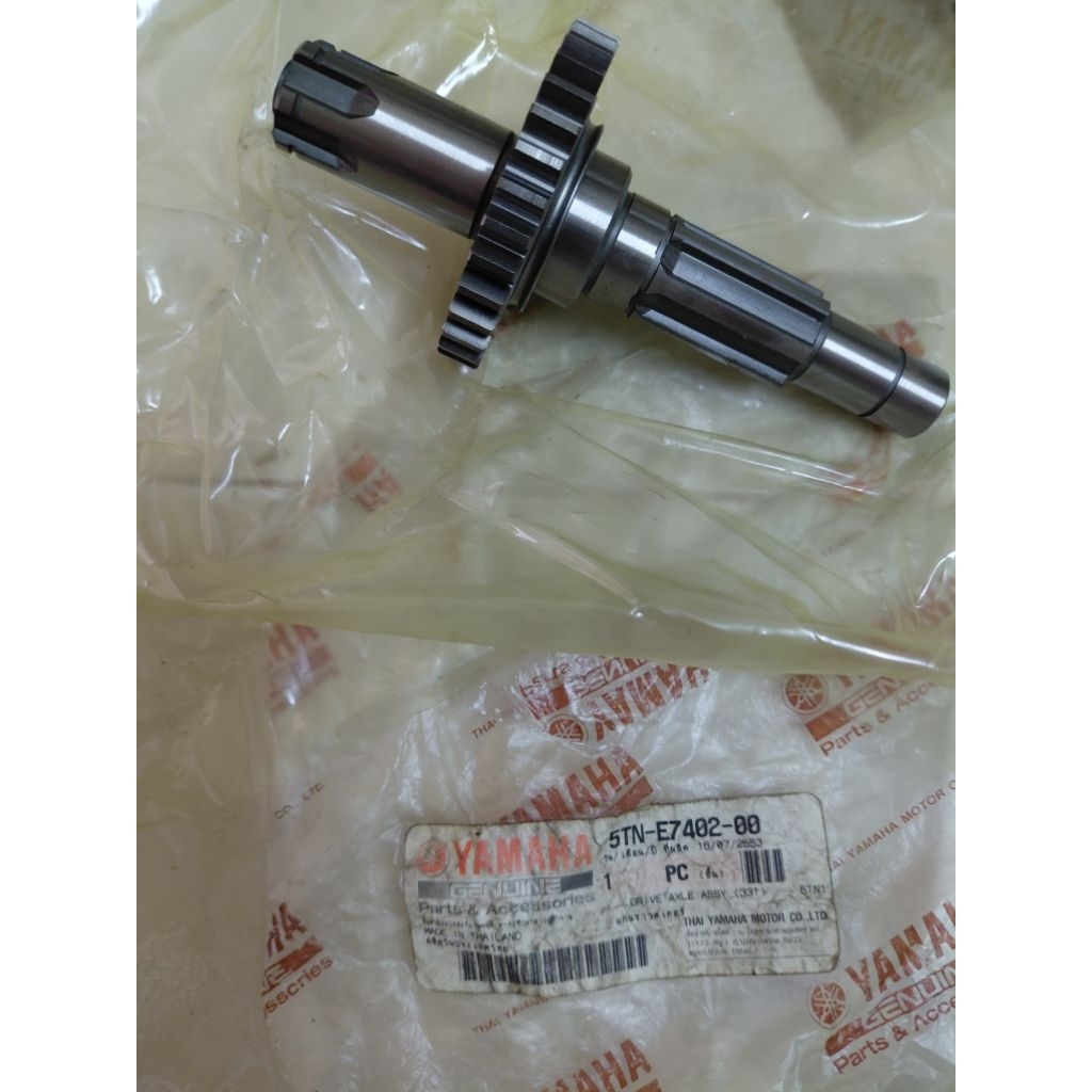 5TN-E7402-00 แกนราวเสตอร์ Yamaha Spark 110 (33T) แกนเสตอร์ สปาร์ค110