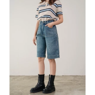NV016 - Demi Jorts Jeans ยีนส์ขากระบอก 3 ส่วน