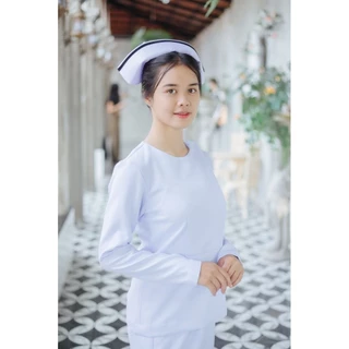 ชุดพยาบาลเอกชน ฟอร์มแขนยาว
