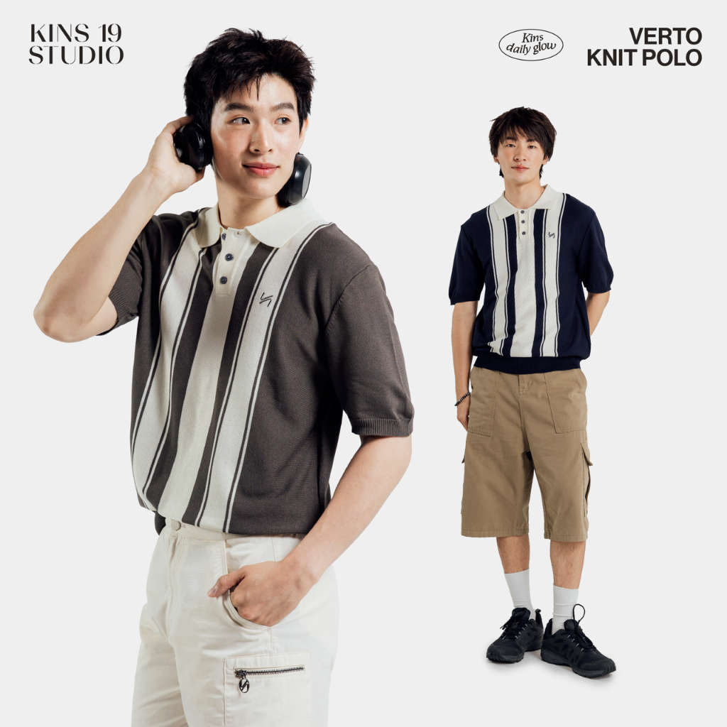 KINS 19 STUDIO |  VERTO KNIT POLO เสื้อโปโลคินส์ [KN132]