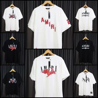Big Size เสื้อยืด Amiri-A อก 40"-56" S-5XL พร้อมส่งจากไทย Cotton 100% ไม่ใช่ผ้ามัน ผ้าหนาใส่สวย