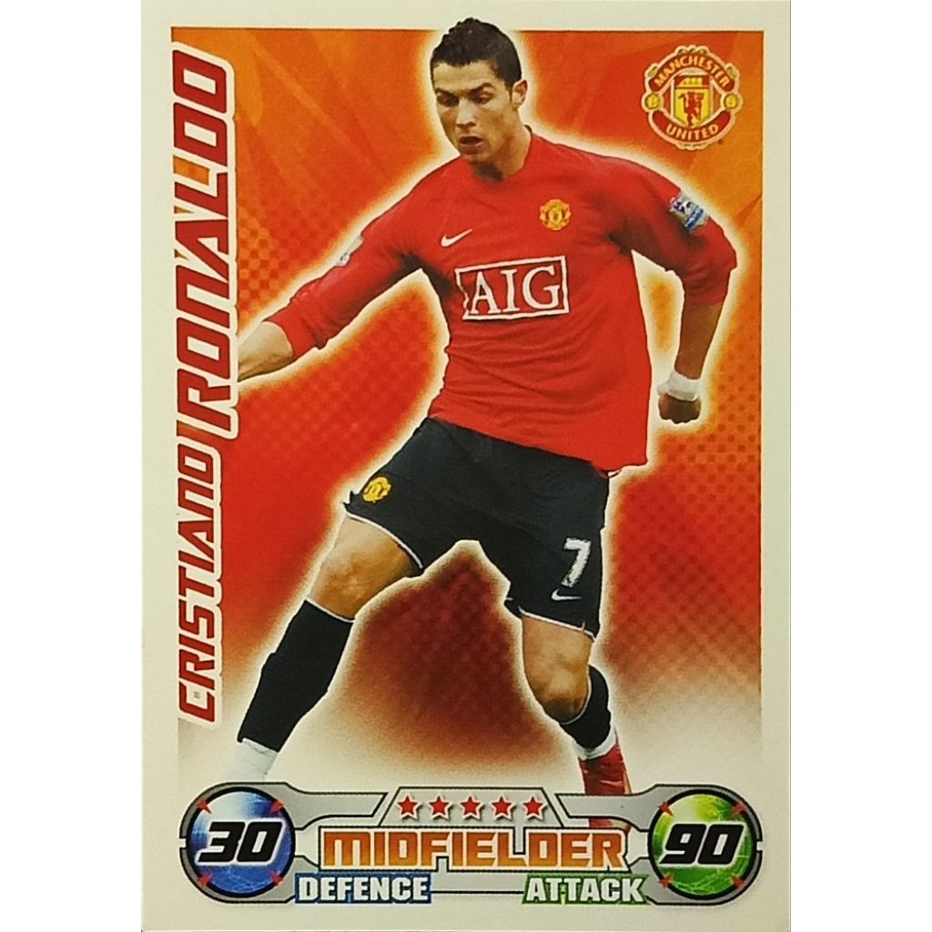 2008 Topps Match Attax Cristiano Ronaldo English Premier League Manchester United
