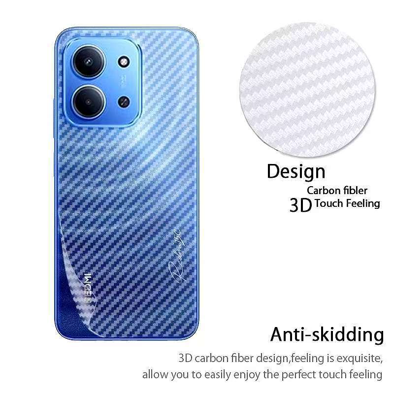 Xiaomi Redmi 15/Poco C85/Redmi 15Cตรงรุ่น(ส่งในไทย)ฟิล์มหลังลายเคฟล่าXiaomi Redmi 15C