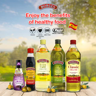 Borges บอร์เจส น้ำส้มสายชูบัลซามิค วิเนการ์ออฟโมเดนา Balsamic Vinegar of Modena 250ml.|Exp: 4 Mar 2031