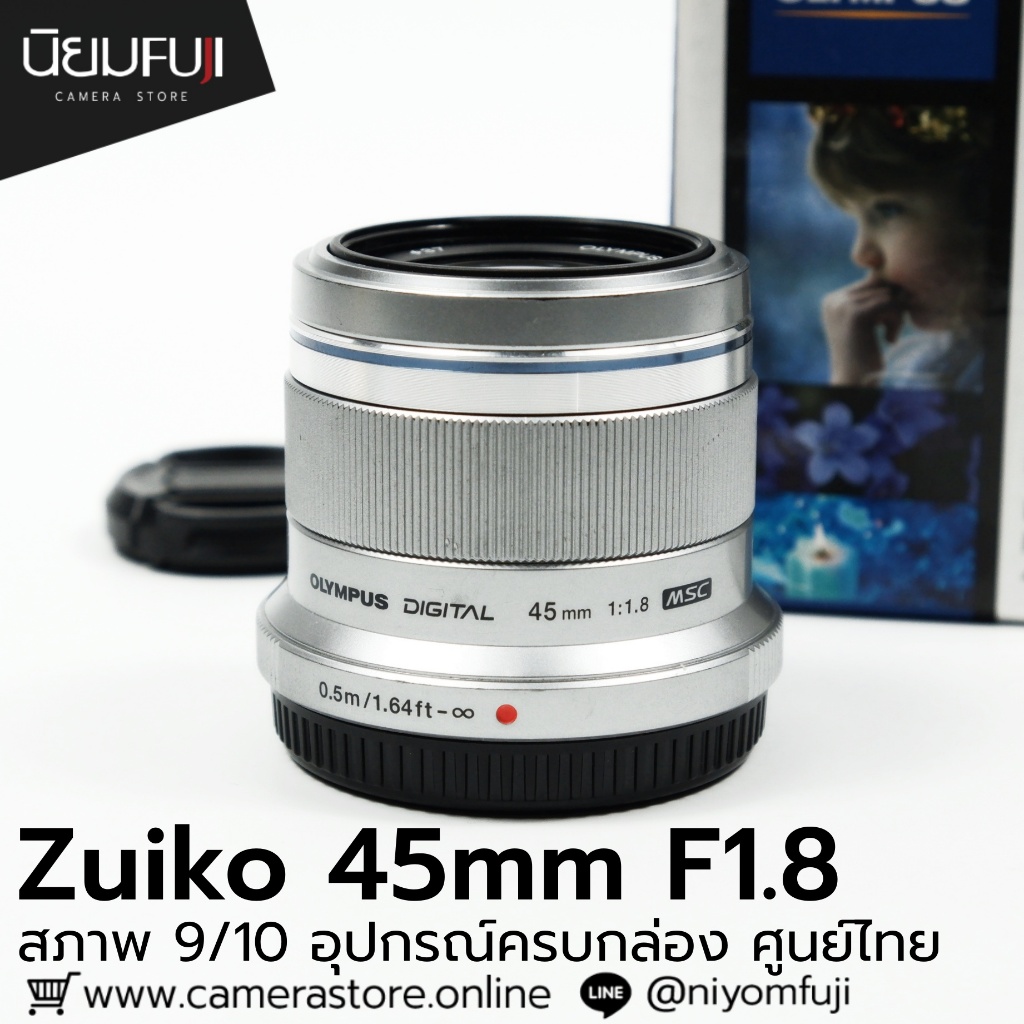 Zuiko 45mm F1.8 ครบกล่อง