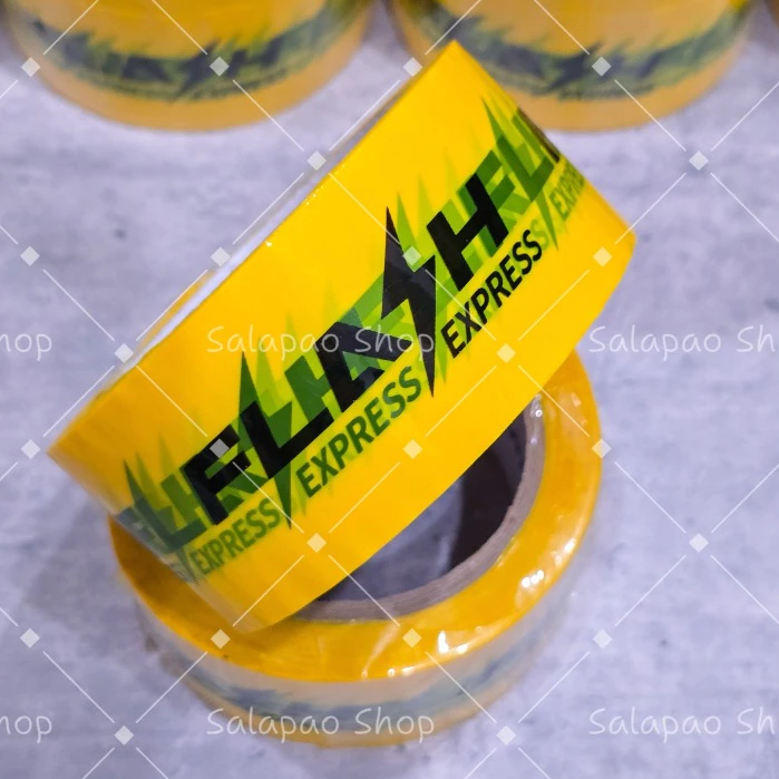 เทปโอพีพี OPP FlashExpress 1 ม้วน🌈ขนาด 2 นิ้ว x 100 หลา เทปกาวอย่างดี กาวเหนียว ติดทน ราคาถูก ส่งสินค้าทุกวัน ค่าส่งถูก