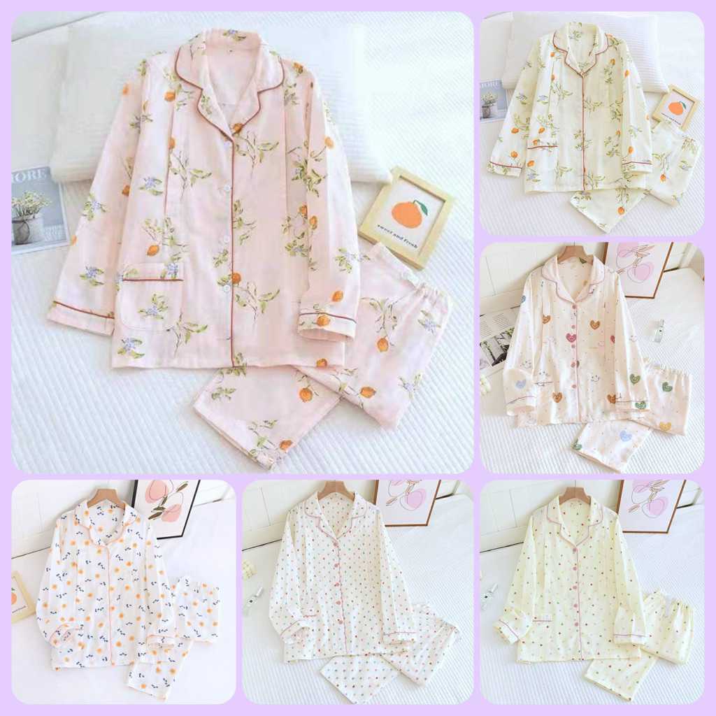 🎉งานพรีเมียมคัดเกรด💟 ชุดให้นมบุตร 👼 เสื้อแขนยาว ขายาว