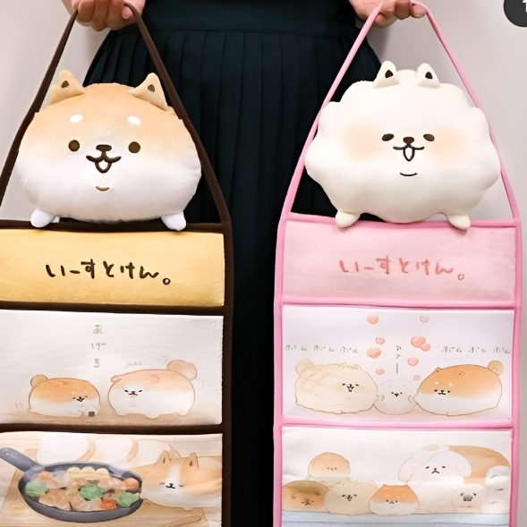 ของแท้จากญี่ปุ่น [Toreba Exclusive] กระเป๋าแขวงผนังพับเก็บได้ Yeast Ken Shibakoppe Wall Pocket