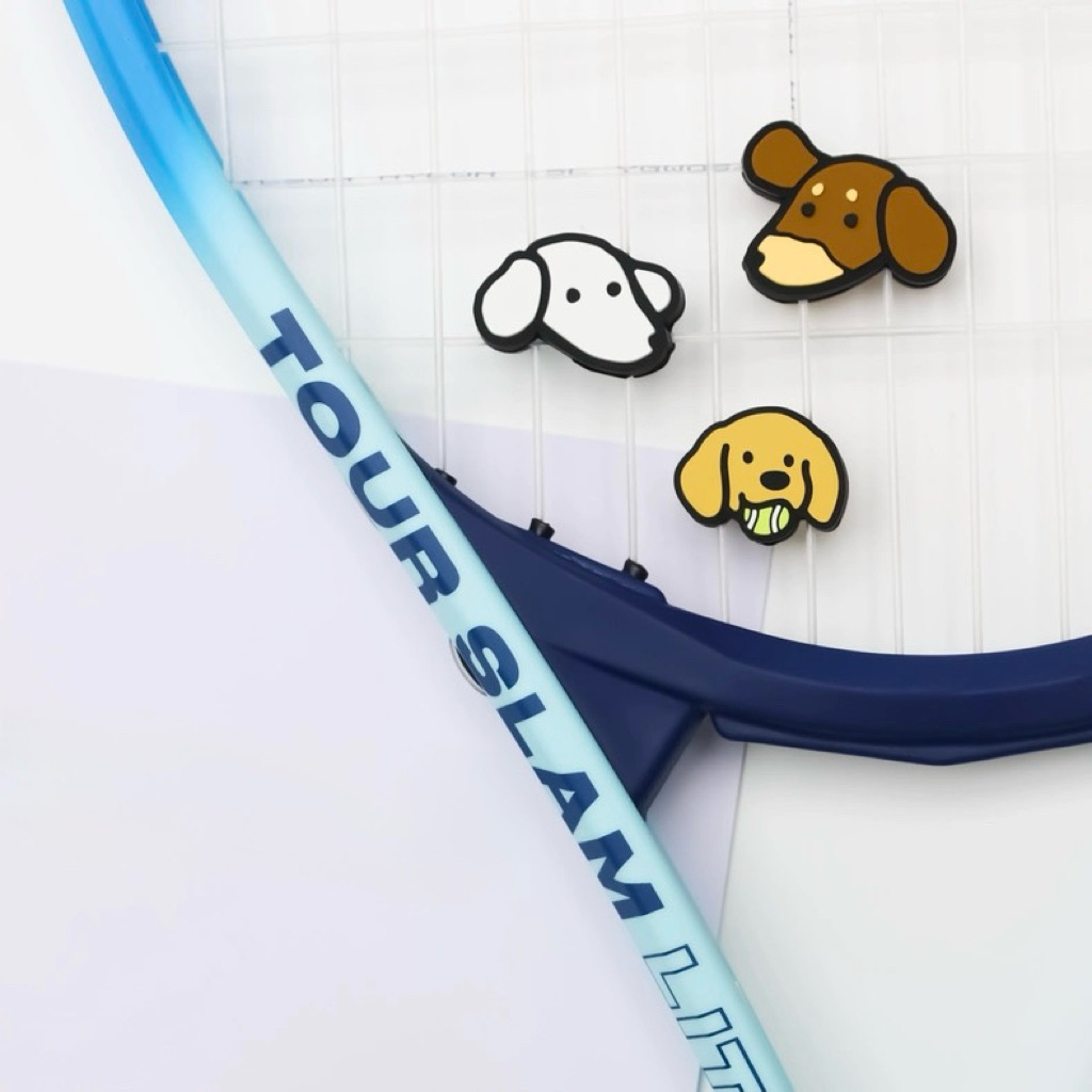 กันสะเทือน ไม้เทนนิส กันสั่นเทนนิส [พร้อมส่ง] Tennis Dampener ลายหมา ดัชชุน โกลเด้น
