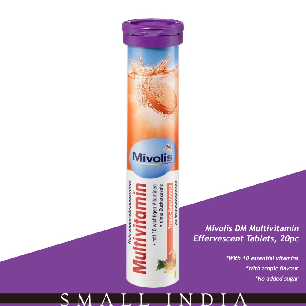 {**ส่งฟรี**} SMALL INDIA 🧬 Mivolis DM Effervescent Tablets, 20pc 🧬 Mivolis DM Effervescent Tablets