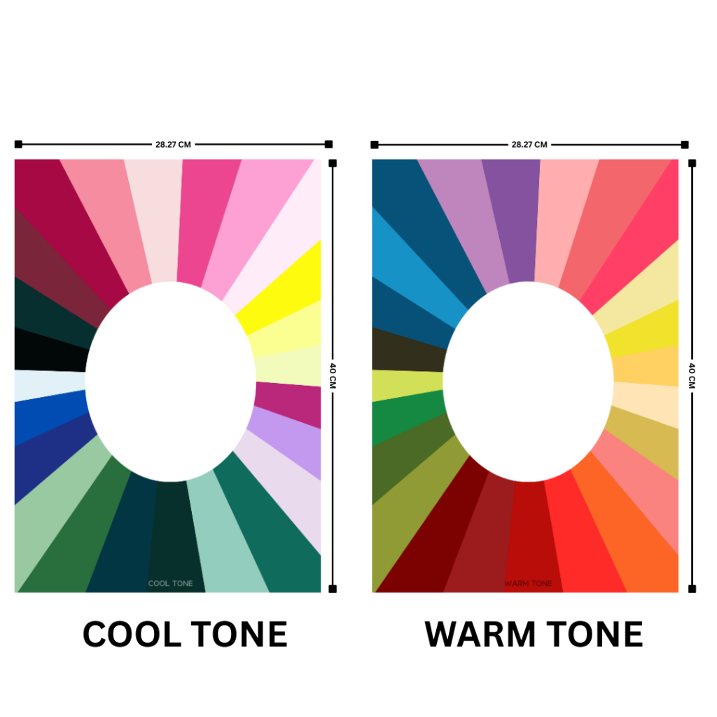 NEW ! personal color personal color test  personalcolor Cool Tone Warm Tone สีไม่เพี้ยน แผ่นทดสอบสีด