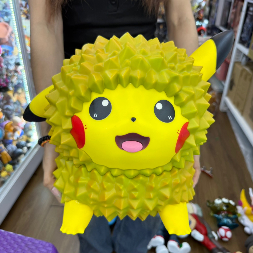 โมเดล โปเกมอน ปิกาจู ทุเรียน Pokemon Pikachu ตัวใหญ่พร้อมส่ง สูง 30เซ็น สินค้าพร้อมส่งที่ไทย