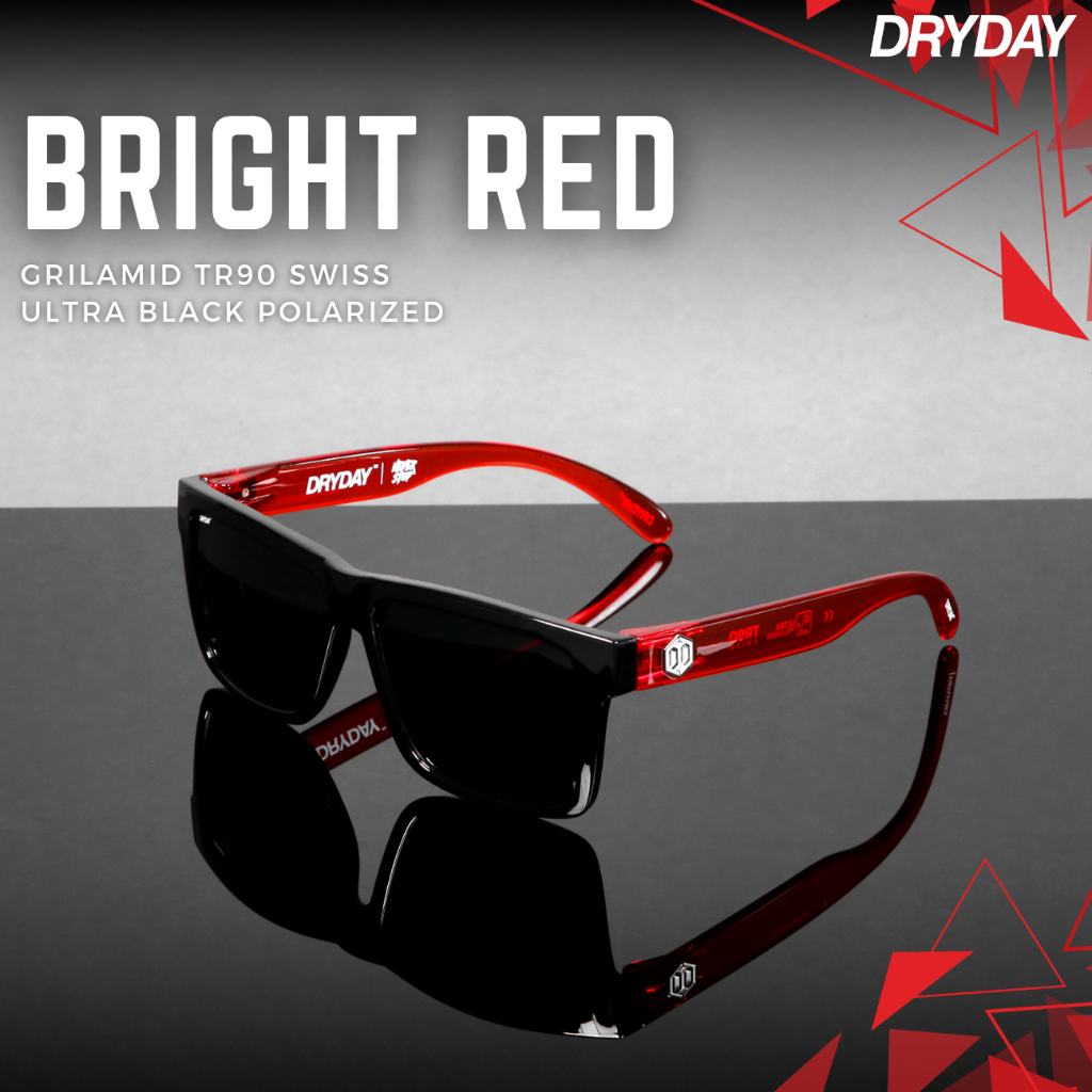 DRYDAY SHIN BLACK - BRIGHT RED " CHERRY "