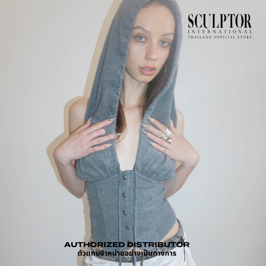 SCULPTOR® เสื้ื้อคอร์เซ็ต Classic Sleeveless Hoodie