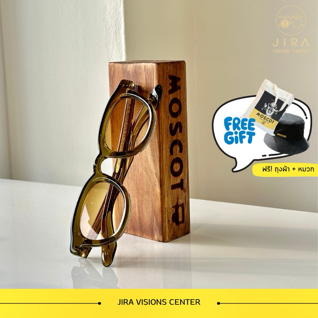 Moscot sun รุ่น DAHVEN สี Olive Brown ของแท้ 100% มีใบรับรองตัวแทนจำหน่ายจาก MOSCOT กรอบแว่นตาร้าน J