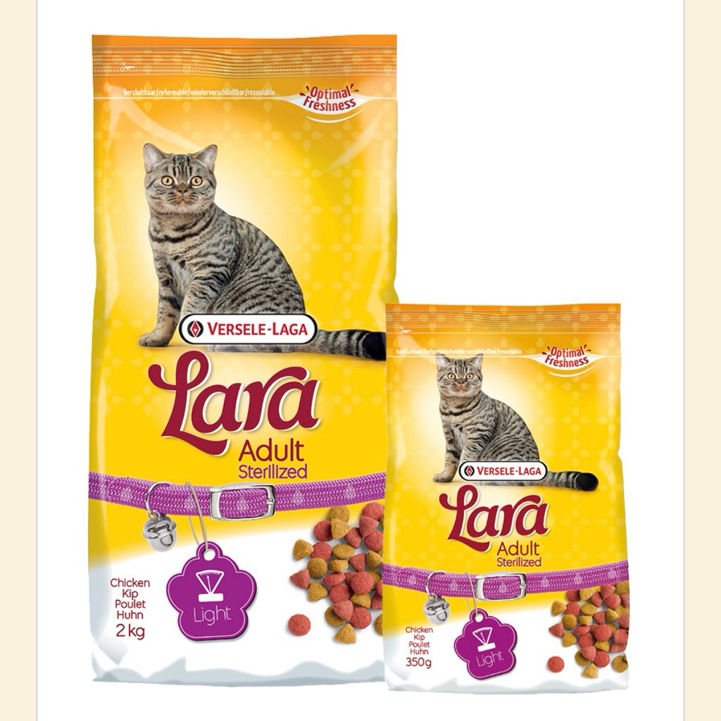 ⓅⓀⒻ  อาหารแมวโต สูตรแมวทำหมัน รสไก่ Lara Adult Sterilized Cat Food
