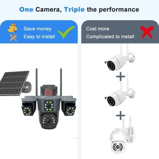 Eseecloud Solar cctv 4G Camera กล้องวงจรปิดไร้สาย 4G Solar Cell กล้องพลังงานแสงอาทิตย์ ติดตั้งภายนอก/ภายในได้ ไ