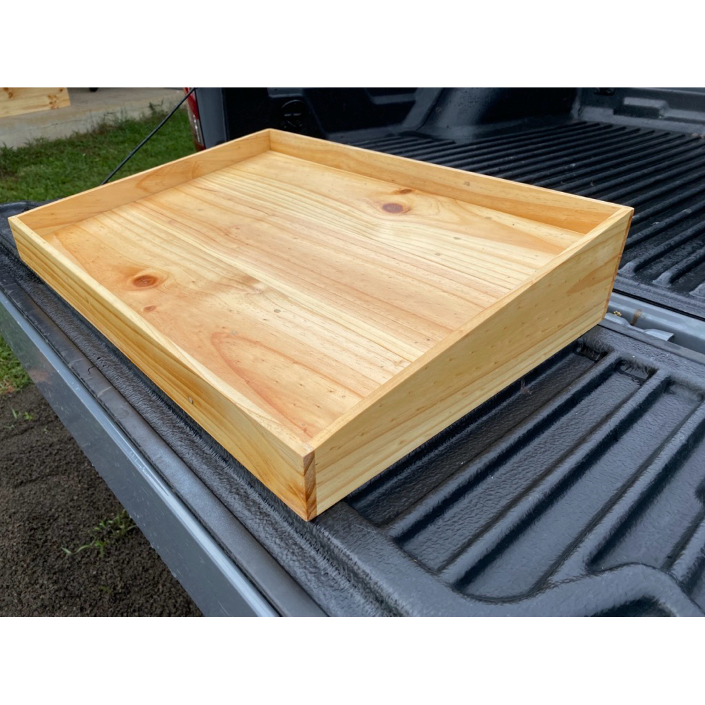 ถาดไม้ ถาดโชว์สินค้า 40 X 75 X 6,13 CM. รับงานสั่งทำตามแบบ‼️‼️‼️